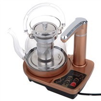 古泉C18自动抽水式养生壶1.2L金色 品味现代养生美学与匠心细节